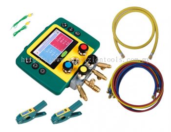 REFCO REFMATE 4 Digital Manifold with Charging & Vacuum Hose + Wireless Clamp