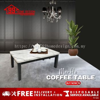 CO42+AC342 MARBLE COFFEE TABLE 