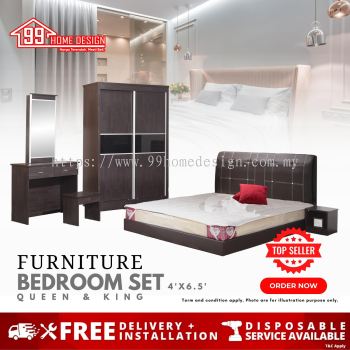 BRS430 : BEDROOM SET (4'x6') SLIDING DOOR