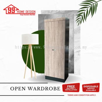 WR6602 Open Wardrobe 2 Door with Wood Laminated