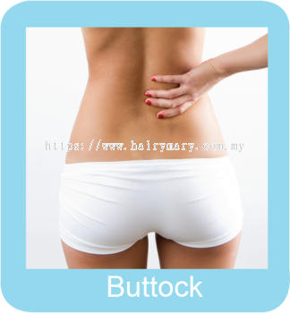 Permanent hair removal buttock