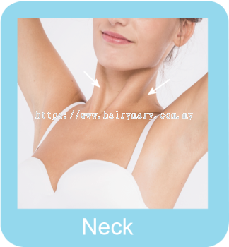 Permanent hair removal neck