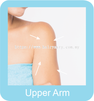 Permanent hair removal upper arm