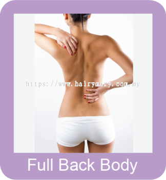 Permanent hair removal full back body