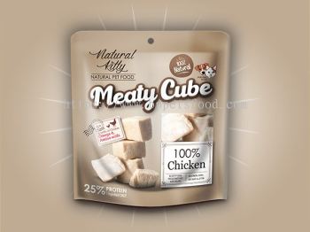 Natural Kitty �C Meaty Cube 100% Chicken 60g