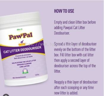 PawPal Cat Litter Deodouriser 1000g