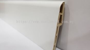 PVC Skirting 70mmH Pure White