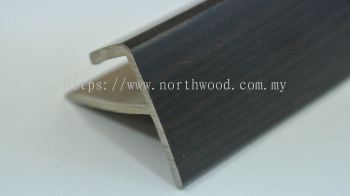 Nosing - F Type (For 8mm panel) African Wenge