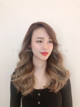 Ash Brown Balayage Long Hair 