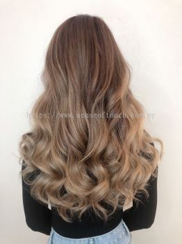 Ash Brown Balayage Long Hair 