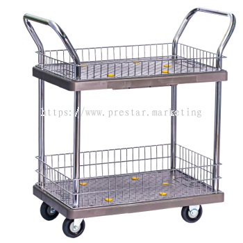 MYSTAR - PVC PLATFORM DOUBLE DECKER WITH SIDE NET TROLLEY