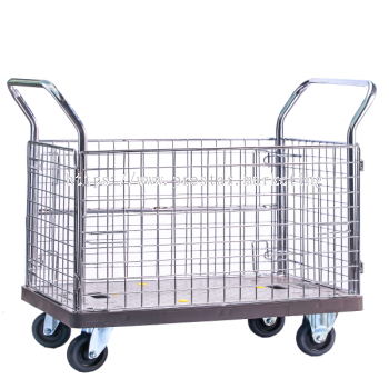 MYSTAR - PVC PLATFORM FULL SIDE NETTING TROLLEY 