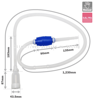 SIPHON HAND PUMP FOR AQUARIUM