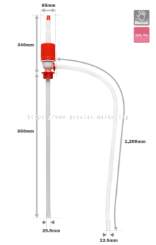 SIPHON HAND PUMP FOR DRUM CAN HEAVY DUTY