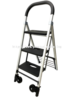 OREX 3 STEP ALUMINIUM LADDER TROLLEY