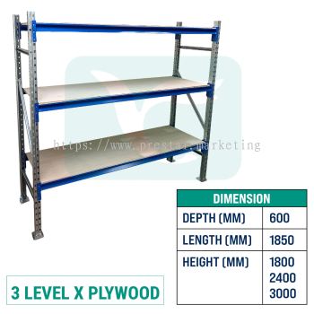 Longspan Racking LS5000 - D x L x H (600 x 1850 x 1800 ~ 3000) MM