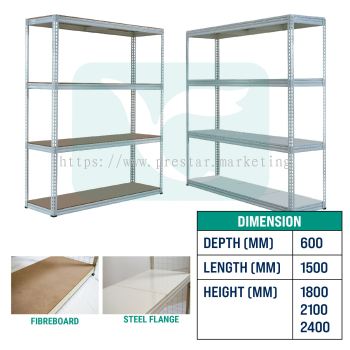 Boltless Racking BS5000 - D x L x H (600 x 1500 x 1800 ~ 2400) MM