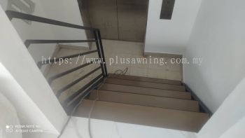 STAIRCASE WITH PLYWOOD @NOBLETON CREST, JALAN U THANT, TAMAN U THANT, KUALA LUMPUR 