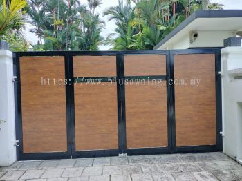 FOLDING GATE WITH MIX ALUMINIUM @Selekoh Tunku Bukit Tunku, KUALA LUMPUR