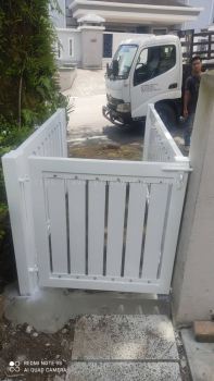 SWING GATE WITH MIX ALUMINIUM @Jalan Merah Kesumba U9/18, Monterez Seksyen U9, SHAH ALAM