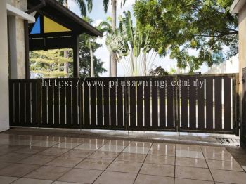 FENCING WITH MIX ALUMINUM @JALAN BK 2/4A, BANDAR KINRARA, PUCHONG, SELANGOR