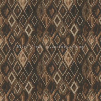 Decorum Standing 04 Macaroon Graphical Velvet Curtain Upholstery