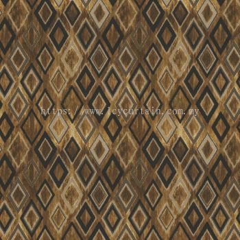 Decorum Standing 08 Harvest Graphical Velvet Curtain Upholstery