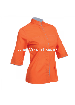 F119- Ladies Hidden Button Uniform 