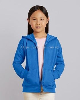 88600B GILDAN® HEAVY BLEND™ YOUTH FULL ZIP HOODED SWEATSHIRT