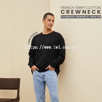 RC09 -Long Sleeve Oversized Crewneck Sweater 230GSM