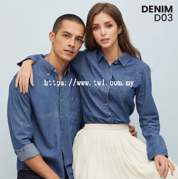 D03 - Denim Long Sleeve (Women) - 100% Cotton