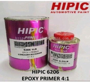 HIPIC 6206 2K Epoxy Primer 4:1 1Liter & Activator 250ML