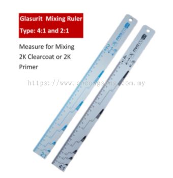 Car Paint Measure Ruler , Aluminum Mixing Ruler for 2K paint / 2K Clear coat / 2K Primer / 2K Epoxy Primer