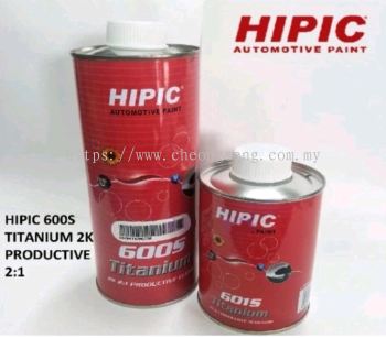 HIPIC 600S 2:1 FAST DRY 2K CLEAR COAT WITH HARDENER -1LITRE (SET)