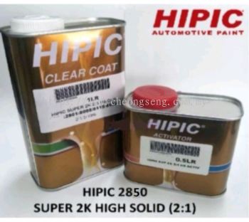 HIPIC 2K 2850 CLEAR COAT SEMI FAST DRY 1 LITRE (SET)