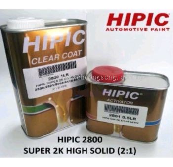 HIPIC 2800 High Solid 2K 2:1 Clearcoat 1Liter & Activator 500ML