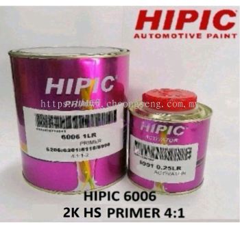 HIPIC PRIMER 2K HS 6006 4:1 CS1 White/ CS4 Grey/ CS7 Black- 1 Litre (Set)