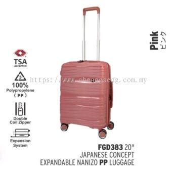 (20") Japanese Concept Expandable Anti-Theft Zipper Luggage (20") FGD 383