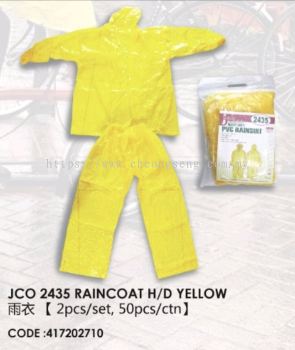 JCO 2435 RAINCOAT HEAVY DUTY YELLOW ���� ��2pcs/set, 50pcs/ctn)