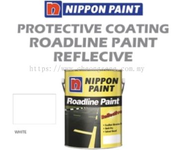 Nippon High Performance Protective Coating - Reflective Roadline Paint - (White) 5 Litres