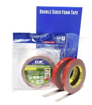 DA120 - DOUBLE SIDED ACRYLIC FOAM TAPE (GREY/ TRANSPARENT)