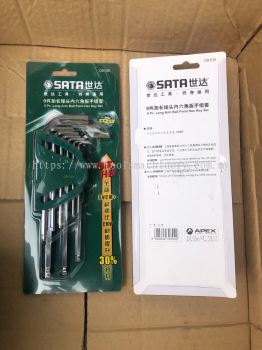 Sata 09105 9Pcs Long Ball Point Set (Metric)