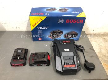 BOSCH 18V 2PCS BATTERY CHARGER AL1860CV 