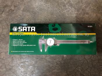 Sata 91521 Stainless Steel Dial Caliper - Silver (0~150mm) 