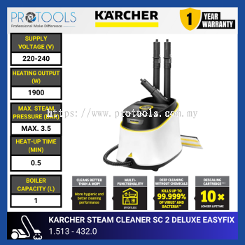 KARCHER SC3 STEAM CLEANER DELUXE EASYFIX | 1.513 - 432.0 [ NEW IN WHITE ]