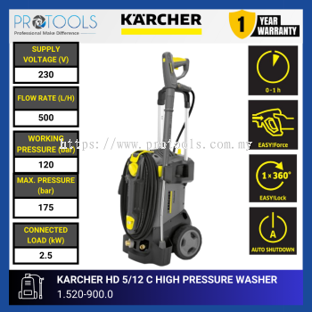 KARCHER HD 5/12 C HIGH PRESSURE WASHER | 1.520-900.0