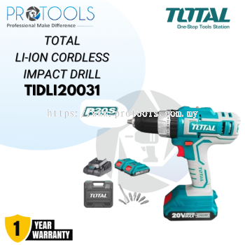 TOTAL TIDLI20031 LI-ION CORDLESS IMPACT DRILL