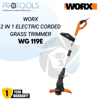 WORX WG119E 550W 30cm CORDED ELECTRIC GRASS TRIMMER / EDGER