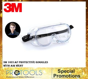 3M 1621AF Protective Goggles with Air Vent