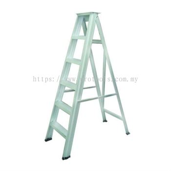 SINGLE SIDE LADDER ALUMINIUM HEAVY DUTY STEPS LIGHTWEIGHT ¥